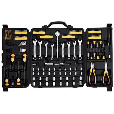 VEVOR 221-Piece Mechanics Tool Set 1/4&quot; και 3/8&quot; Drive Sockets SAE and Metric