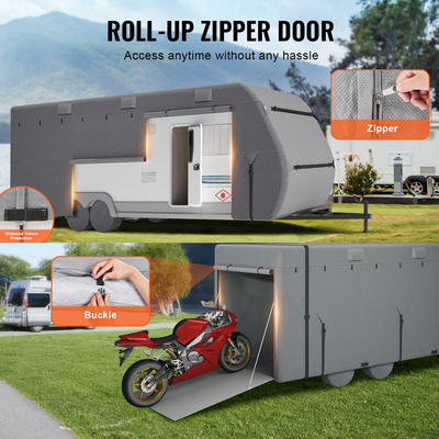 VEVOR Trailer Travel RV Cover 27-30 ft Class A Camper Cover Non-woven Fabric