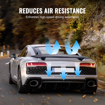 VEVOR GT Wing Spoiler Car, Universal Spoiler 46,3 ιντσών, Συμβατό με τα περισσότερα Sedan και Coupe, Υλικό ABS υψηλής αντοχής, Πτέρυγα πίσω αεροτομής αυτοκινήτου, Racing Spoiler BGW/JDM Drift Glossy Black