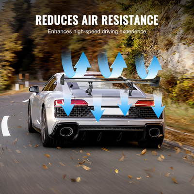 VEVOR Universal Rear Spoiler GT Style Adjustable Trunk Wing Car Racing 53,1&#039;&#039;