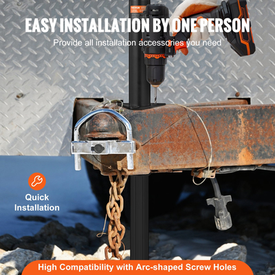 VEVOR Jack Trailer, Trailer Tongue Jack Bot A-frame on Weight Capacity 5000 lb, Trailer Jack Stand with Handle for Lifting RV Trailer, Horse Trailer, Utility Trailer, Yacht Trailer