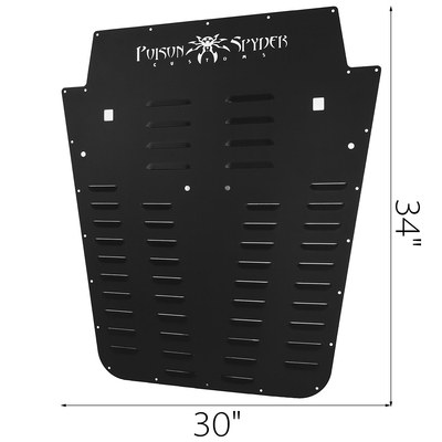 Μπροστινή επένδυση VEVOR Vented Hood Louver Black Powder Coat για Jeep Wrangler JK 2013-2017