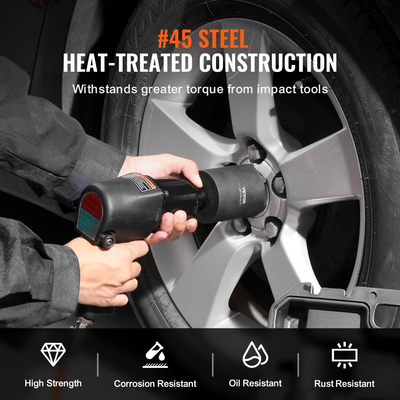 Σετ εργαλείων υποδοχής παξιμαδιών ατράκτου VEVOR 1/2 ιντσών Σετ 6 τεμαχίων με καρύδια πλήμνης άξονα