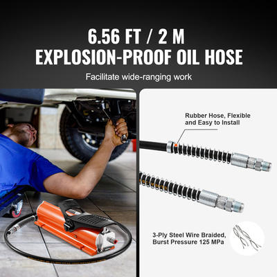 VEVOR Air Hydraulic Pump Air Actuated Foot Pump 10.000 PSI Frame Machine Pump