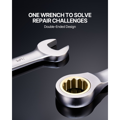 Σετ κλειδιών VEVOR Combination 24 ΤΕΜ SAE 1/4&quot; - 7/8&quot; Metric 8-19mm Organizer Rack