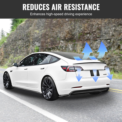 VEVOR GT Wing Spoiler Car, Spoiler 48,2 ιντσών, Συμβατό με Tesla Model 3, Υλικό ABS υψηλής αντοχής, Βαφή ψησίματος, Πτέρυγα πίσω αεροτομής αυτοκινήτου, Αγωνιστικά σπόιλερ για αυτοκίνητα, Μαύρο ματ