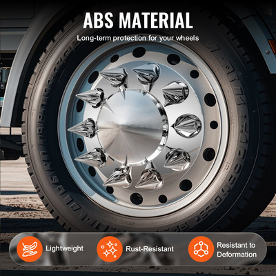 VEVOR σύνθετο κιτ καλύμματος πίσω και μπροστινού άξονα ABS Καλύμματα παξιμαδιών ωτίδων με εργαλεία καλύμματος παξιμαδιών