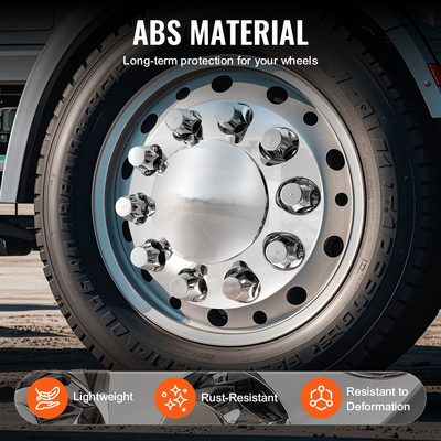 VEVOR Κιτ συνδυασμού καλύμματος πίσω και μπροστινού άξονα ABS Καλύμματα παξιμαδιών ωτίδων με εργαλεία καλύμματος παξιμαδιών