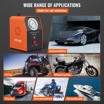 VEVOR Ανιχνευτής διαρροής καπνού αυτοκινήτου Δοκιμαστής μηχανής καπνού EVAP Fuel Pipe System