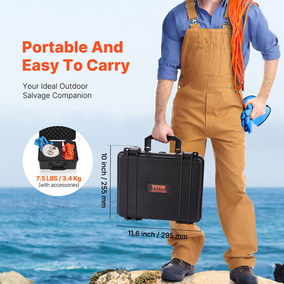 VEVOR 2000 LBS Strong Fishing Magnet Kit Μονής όψης Pull Force Rope Carabiner