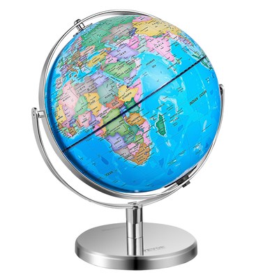 VEVOR Illuminated World Globe with Stand 13in/330,2mm Εκπαιδευτική περιστροφή 720° (Γλώσσα χάρτη: Αγγλικά)