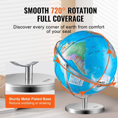 VEVOR Illuminated World Globe with Stand Educational 13in/330,2mm Constellation (Γλώσσα χάρτη: Αγγλικά)