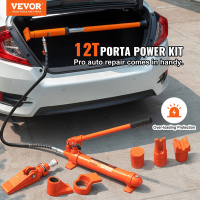 VEVOR 12 Ton υδραυλική αντλία αέρα ανύψωσης Ram Body Frame Porta Power Repair Kit