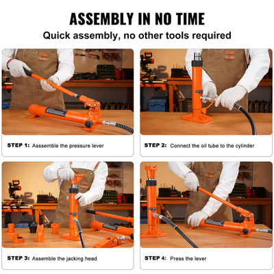 VEVOR 4 Ton Υδραυλική αντλία αέρα Ανύψωσης Ram Πλαίσιο Σώματος Porta Power Repair Kit