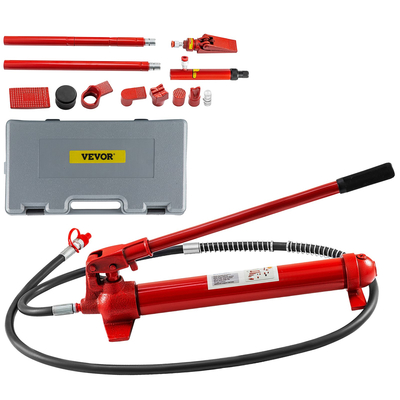 VEVOR 12 Ton Porta Power Kit 1,4m Oil Hose Hydraulic Car Jack Ram Autobody Repair Frame Ηλεκτρικά εργαλεία για επισκευή αυτοκινήτων και κατασκευή υδραυλικού εξοπλισμού