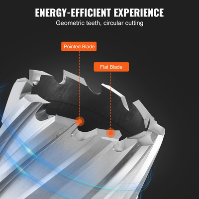 Σετ δακτυλιοειδούς κοπής VEVOR, 6 τμχ τρυπάνια Weldon Shank Mag, Βάθος κοπής 1&quot;, διάμετρος κοπής 1/2&quot; έως 1-1/16&quot;, χάλυβας υψηλής ταχύτητας M2AL, με πιλότο και φορητή θήκη, για χρήση με μαγνητικά τρυπάνια