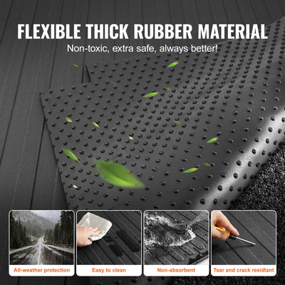 Πατάκι κρεβατιού VEVOR Truck, ταιριάζει για το 2015-2023 Ford F150 5.5 FT Κοντό κρεβάτι, 66,5&quot; x 64&quot; ελαστική επένδυση κρεβατιού φορτηγού, 1/4&quot; Χοντρό στρώμα κρεβατιού Αξεσουάρ αυτοκινήτου για προστασία παντός καιρού, αποφυγή ολίσθησης ή ζημιάς