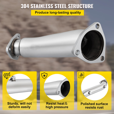 VEVOR High Flow Downpipe Exhaust Converter Pipe ταιριάζει σε 97-05 Audi A4 B5 B6/Passat 1.8T, έως 10-15 ίππους, Turbo-charged 1.8L/1.8T I4 DOHC Engines