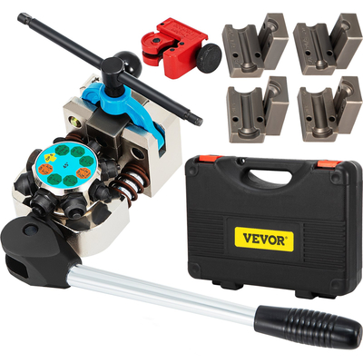 VEVOR Brake Line Flaring Tool, 45 μοιρών μονό, διπλό και φυσαλίδες για 3/16\&quot;, 1/4\&quot;, 5/16\&quot; και 3/8\&quot; μέγεθος σωλήνα, κατάλληλο για μαλακό μέταλλο χάλκινων γραμμών