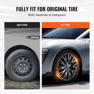 VEVOR 16&quot; Κάλυμμα τροχού Hubcaps Σετ 4 στιβαρών καπακιών για όλες τις καιρικές συνθήκες