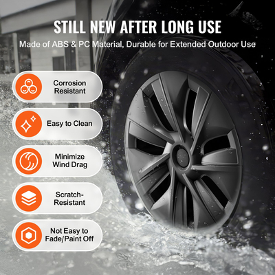 Κάλυμμα στεφάνης τροχού VEVOR 19&quot; για 2020-2023 Model Y Hubcap με οπή ακροφυσίου βαλβίδας