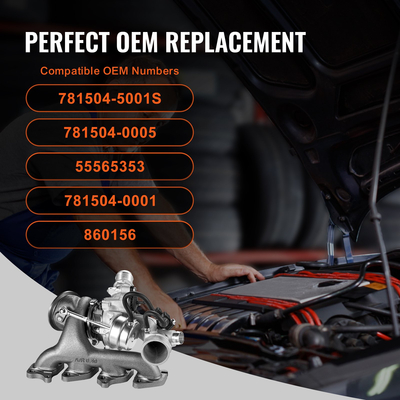 VEVOR Turbo Σετ υπερσυμπιεστή με Valve Chevy Chevrolet Cruze 2011-2019 1.4T