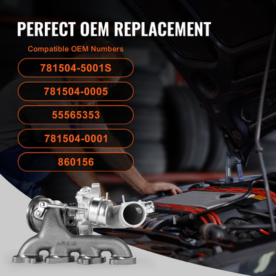 VEVOR Turbo Turbo Kit για Κινητήρες Chevy Chevrolet Cruze 2011-2019 1.4T