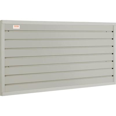 VEVOR Slatwall Panels, 4 ft x 1 ft Grey panel Wall Garage 12&quot; H x 48&quot; L (Σετ 2 πάνελ), Οθόνη βαρέως τύπου Garage Wall Organizer για κατάστημα λιανικής, τοίχο γκαράζ και οργάνωση αποθήκευσης χειροτεχνίας
