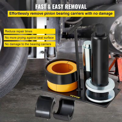 VEVOR Carrier &amp; Pinion Bearing Puller, Συμβατό με Dana 30, 40, 60, 70, Ford 9\&quot; Bearings, Pinion Puller Tool with 2 Clamshells, 45# Steel Clamshell Carrier Bearing Puller for Auto Repair