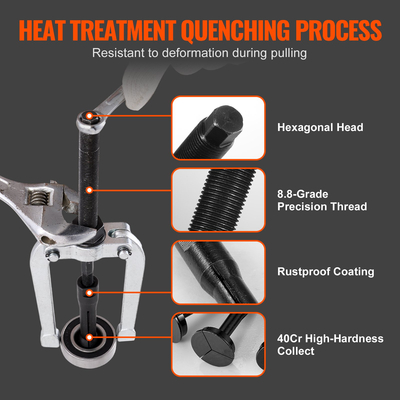 Σετ εργαλείων αφαίρεσης εσωτερικού εσωτερικού ρουλεμάν VEVOR, 10 ρυθμιζόμενα ρουλεμάν και εξολκέα σφραγίδων, 16 ΤΕΜ.