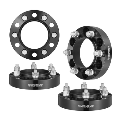 VEVOR 1.25&quot; 6&quot;x5.5&quot; Αποστάτες τροχού Αντάπτορες τροχών 6 Lug Forged Spacer 4 ΤΕΜ Μαύρο