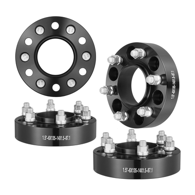 VEVOR 1.5&quot; 6&quot;x5.3&quot; Αποστάτες τροχού Αντάπτορες τροχών 6 Lug Forged Spacer 4 ΤΕΜ Μαύρο