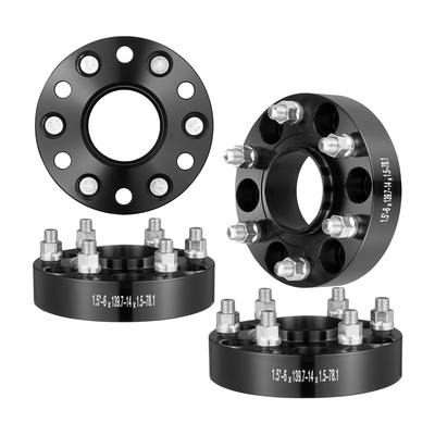 VEVOR 1.5&quot; 6&quot;x5.5&quot; Αποστάτες τροχού Αντάπτορες τροχών 6 Lug Forged Spacer 4 ΤΕΜ Μαύρο