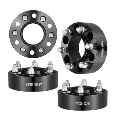 VEVOR 2&quot; 6&quot;x5.3&quot; Αποστάτες Τροχού Αντάπτορες Τροχών 6 Λουγκάκια σφυρήλατο Spacer 4 ΤΕΜ Μαύρο