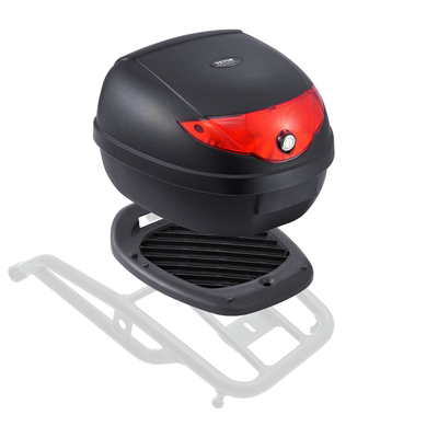 VEVOR 24L Top Case Μοτοσικλέτας Universal Ουρά μοτοσικλέτας με Ανακλαστικό Πάνελ