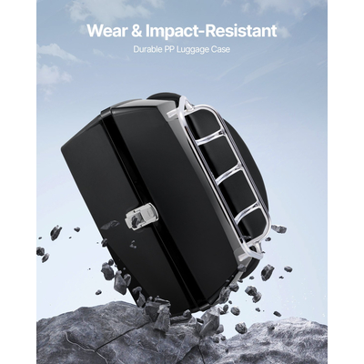 VEVOR 48L Top Case Μοτοσικλέτας Universal Ουρά μοτοσικλέτας με Ανακλαστικό Πάνελ