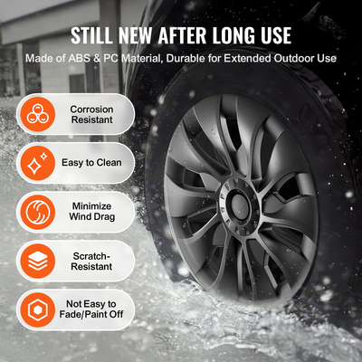 Κάλυμμα στεφάνης τροχού VEVOR 18&quot; για 2017-2023 Model 3 Hubcap με οπή ακροφυσίου βαλβίδας
