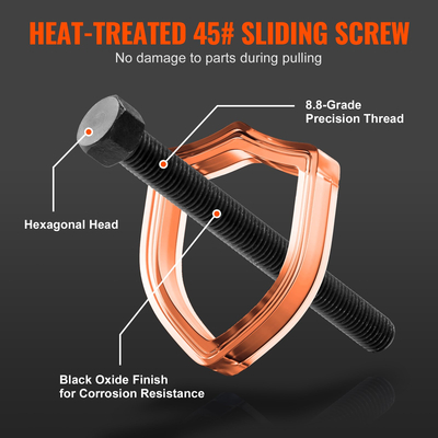 Κιτ Τύπου ρουλεμάν τροχού VEVOR, για αφαίρεση &amp; τοποθέτηση ρουλεμάν κίνησης στους μπροστινούς τροχούς, Σετ εργαλείων εξολκέα ρουλεμάν τροχών 24 τμχ με συρόμενες βίδες, μανίκια γενικής χρήσης, θήκη αποθήκευσης