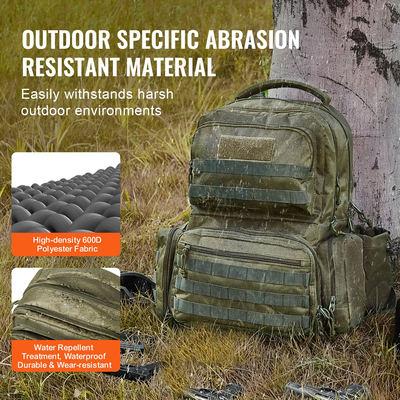 Σακίδιο πλάτης VEVOR Tactical Range for 6 Pistols Gun Backpack Green