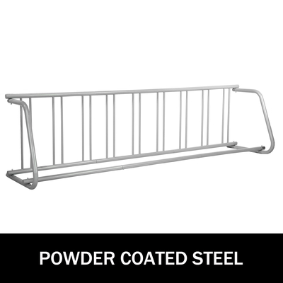 Βάση ποδηλάτου δαπέδου VEVOR, 9 θήκες για ράφι ποδηλάτου από πλέγμα από χάλυβα, βάση αποθήκευσης μονής όψης 111&quot; μήκους, στιβαρή βάση και χρησιμοποιείται για εξωτερικές περιστάσεις, σχολεία, γκαράζ, μπροστινές αυλές, αυλές, εκδηλώσεις ποδηλάτων