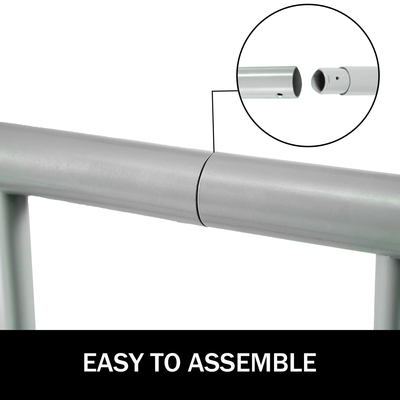 Βάση ποδηλάτου δαπέδου VEVOR, 9 θήκες για ράφι ποδηλάτου από πλέγμα από χάλυβα, βάση αποθήκευσης μονής όψης 111&quot; μήκους, στιβαρή βάση και χρησιμοποιείται για εξωτερικές περιστάσεις, σχολεία, γκαράζ, μπροστινές αυλές, αυλές, εκδηλώσεις ποδηλάτων