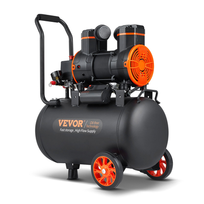 VEVOR αεροσυμπιεστής 9,3 γαλόνια 1800W 5,12 CFM@ 90PSI 70 dB εξαιρετικά αθόρυβο λάδι δωρεάν
