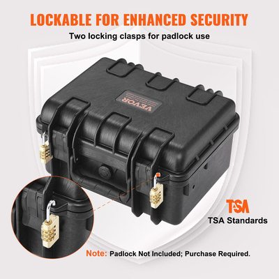 Θήκες πιστολιού VEVOR σκληρές με προκομμένη θήκη πιστολιού που κλειδώνει αφρό PU για 2 πιστόλια