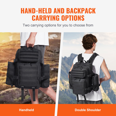 VEVOR Tactical Backpack 25L Military Backpack με Molle Mode &amp; 3 διαμερίσματα