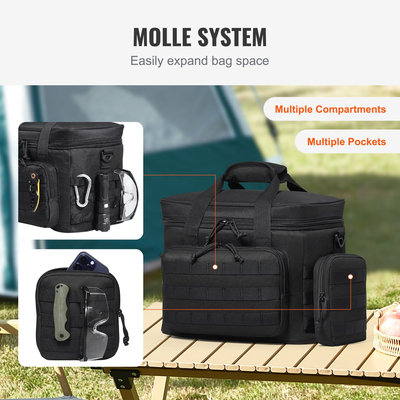 VEVOR Cooler Bag 20L Insolated Lunch Bag Molle Design &amp; αφαιρούμενες τσάντες αποθήκευσης