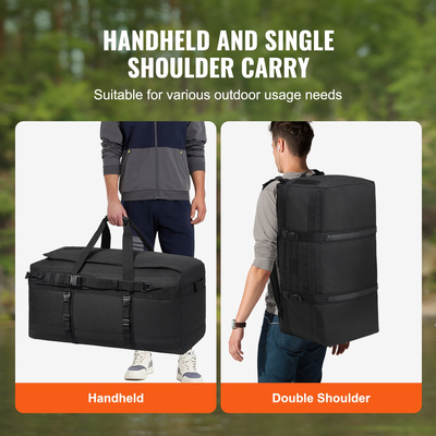 VEVOR Tactical Duffle Bag Duffle Gym Bag 100L with Molle Design &amp; Multi-mesh bag