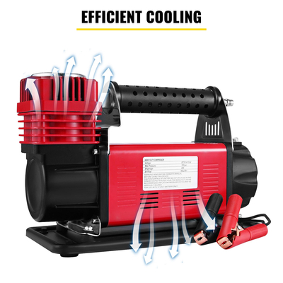 VEVOR 12V Adventurer Heavy Duty Portable Air Compressor 4X4 Tire Pump Air Compressor με ενσωματωμένο φίλτρο αέρα και αντικραδασμικό καουτσούκ