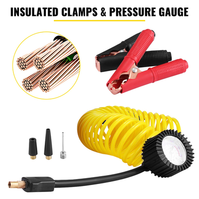 VEVOR 12V Adventurer Heavy Duty Portable Air Compressor 4X4 Tire Pump Air Compressor με ενσωματωμένο φίλτρο αέρα και αντικραδασμικό καουτσούκ