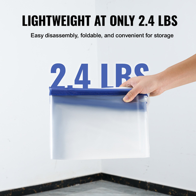 VEVOR Dust Barrier, 7,5 x 4 ft Dust Barrier Door Kit, με μαγνητικό φερμουάρ που κλείνει αυτόματα, κάλυμμα πόρτας κατασκευής PE για περιορισμό της σκόνης, επαναχρησιμοποιούμενος τοίχος προστασίας από σκόνη για αναδιαμόρφωση μπάνιου σαλονιού
