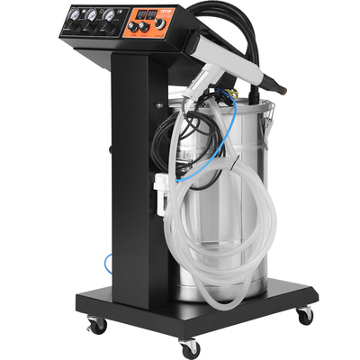 VEVOR Powder Coating System, 40 W 100KV Electrostatic Output Powder Coating Kit with 50L Powder Hopper, 450g Per Minute Powder Coating Machine with Spray Gun and Trolley Base, για εσωτερικούς και εξωτερικούς χώρους